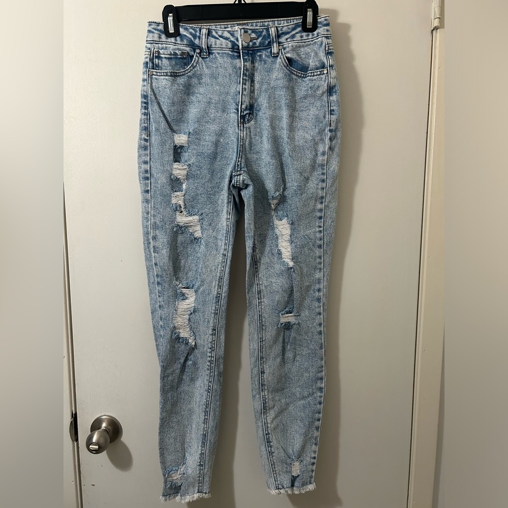 Tinseltown Light Blue Distressed Skinny Jeans size 5